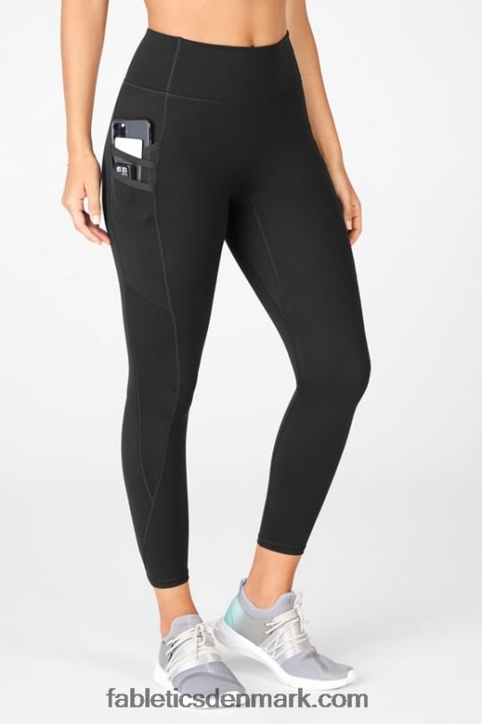 Fabletics Kvinder trinity motion365 højtaljet 7/8 legging PNX2T1303 sort