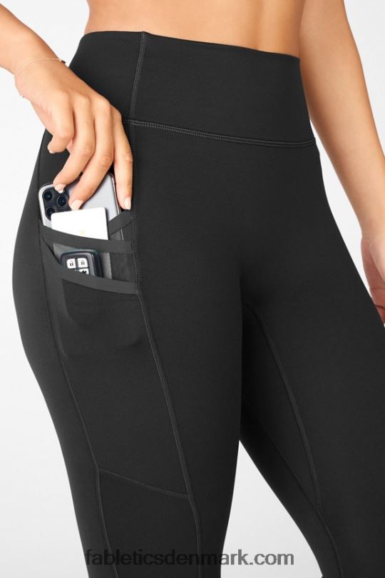 Fabletics Kvinder trinity motion365 højtaljet 7/8 legging PNX2T1303 sort