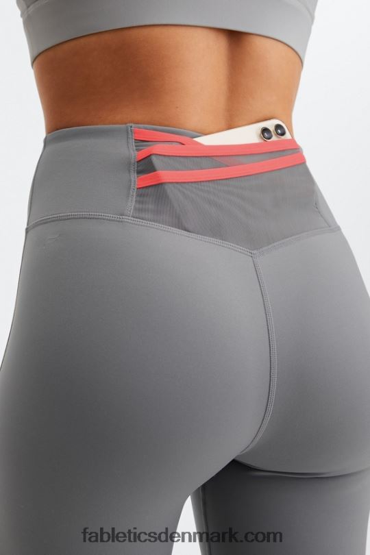 Fabletics Kvinder trinity motion365 højtaljet legging 78 PNX2T1108 stenbrudsgrå/atomare