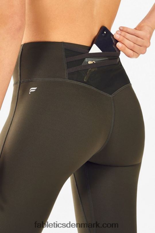Fabletics Kvinder trinity motion365 højtaljet legging 79 PNX2T1116 hær