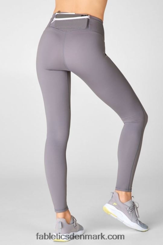 Fabletics Kvinder trinity motion365 højtaljet legging 80 PNX2T1117 stenbrud grå/hvid