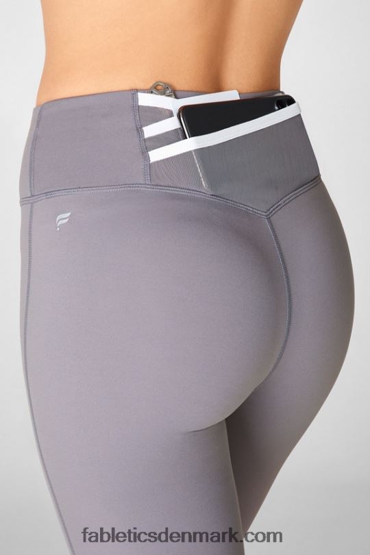 Fabletics Kvinder trinity motion365 højtaljet legging 80 PNX2T1117 stenbrud grå/hvid