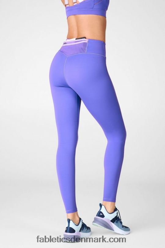 Fabletics Kvinder trinity motion365 højtaljet legging 80 PNX2T1118 elektrisk violet/himmellilla