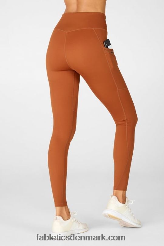 Fabletics Kvinder trinity motion365 højtaljet legging 80 PNX2T1120 teaktræ