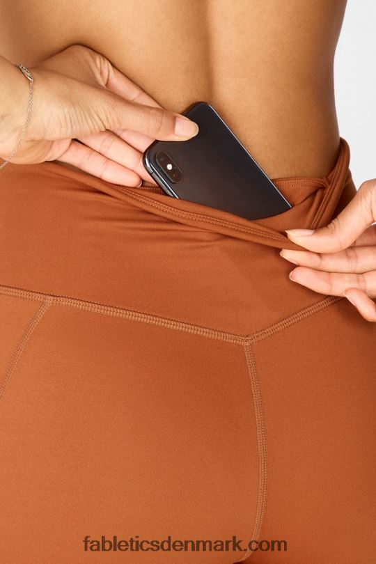Fabletics Kvinder trinity motion365 højtaljet legging 80 PNX2T1120 teaktræ