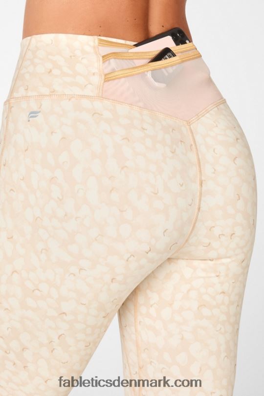 Fabletics Kvinder trinity motion365 højtaljet legging 81 PNX2T1122 chill/mat guld