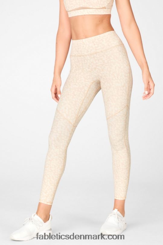 Fabletics Kvinder trinity motion365 højtaljet legging 81 PNX2T1122 chill/mat guld
