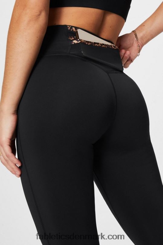 Fabletics Kvinder trinity motion365+ højtaljet legging PNX2T954 sort/bølget gepard
