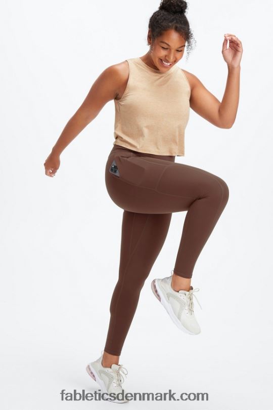 Fabletics Kvinder trinity motion365+ hw utility legging PNX2T1092 cikorie kaffe
