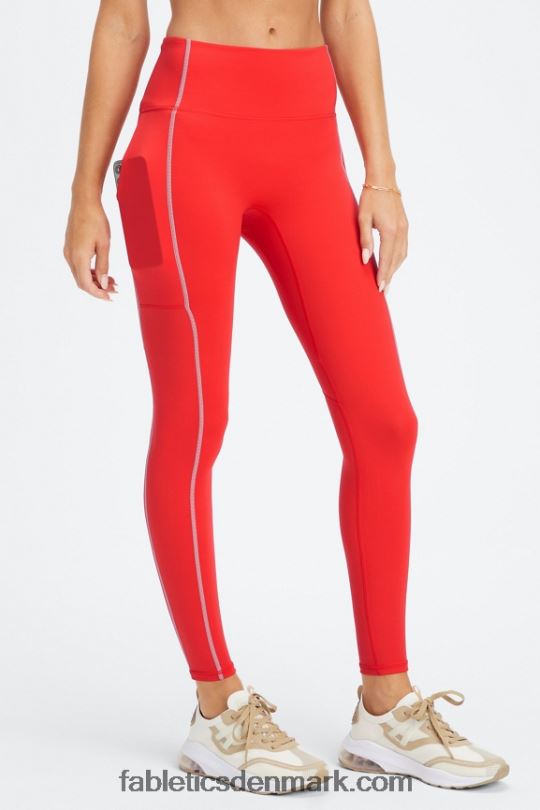 Fabletics Kvinder trinity motion365 hw utility legging PNX2T1273 elektrisk kirsebær/mineralgrå