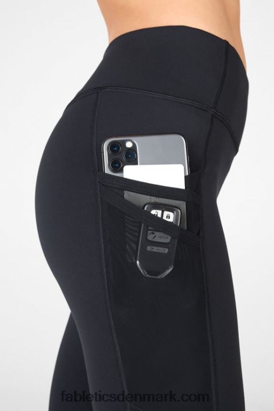Fabletics Kvinder trinity motion365 mellemhøj 7/8 legging PNX2T1040 sort