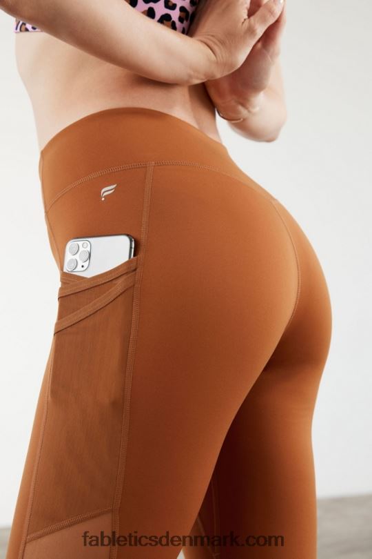 Fabletics Kvinder trinity motion365 mellemhøj 7/8 legging PNX2T1041 teaktræ