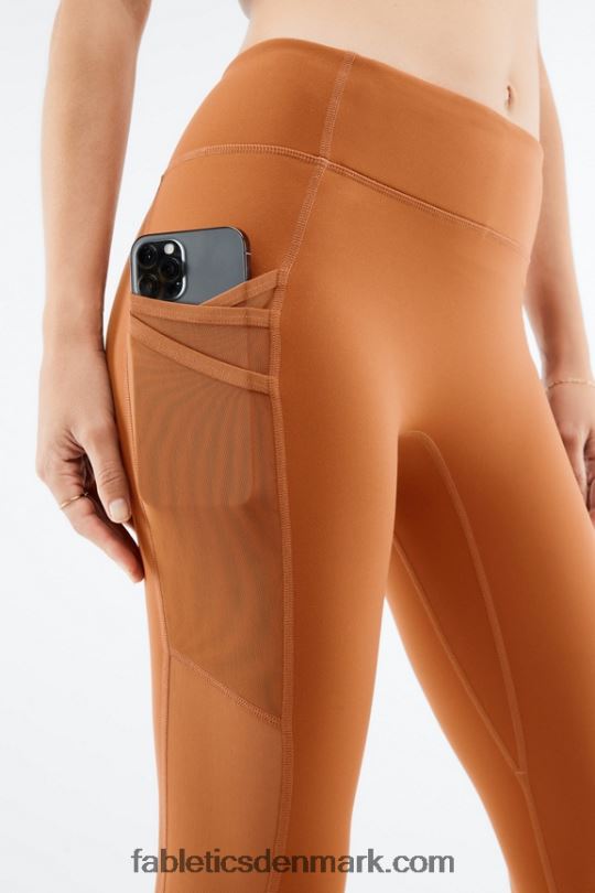Fabletics Kvinder trinity motion365 mellemhøj 7/8 legging PNX2T1041 teaktræ
