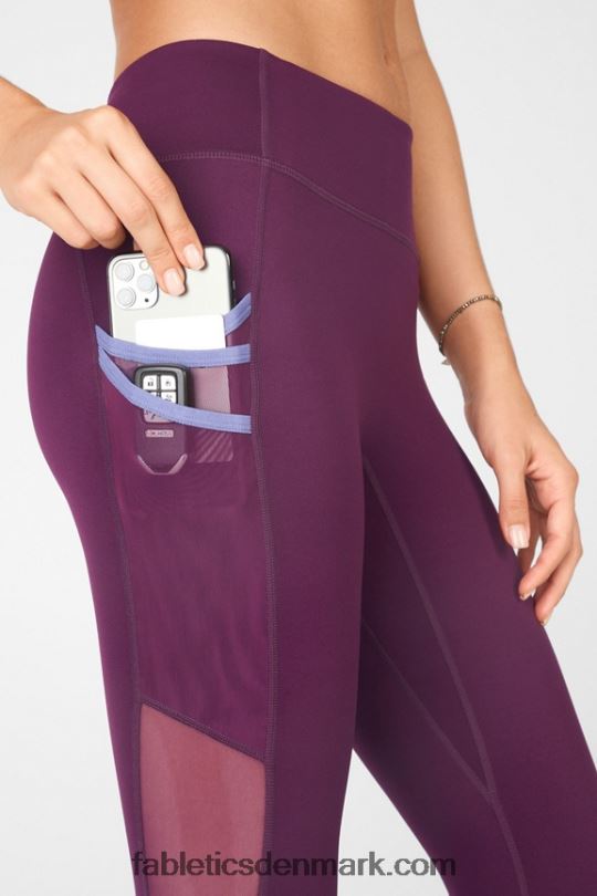 Fabletics Kvinder trinity motion365 mellemhøj 7/8 legging PNX2T1042 blomme perfekt/violette
