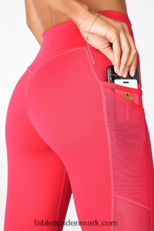 Fabletics Kvinder trinity motion365 mellemhøj 7/8 legging PNX2T1046 læbestift rød