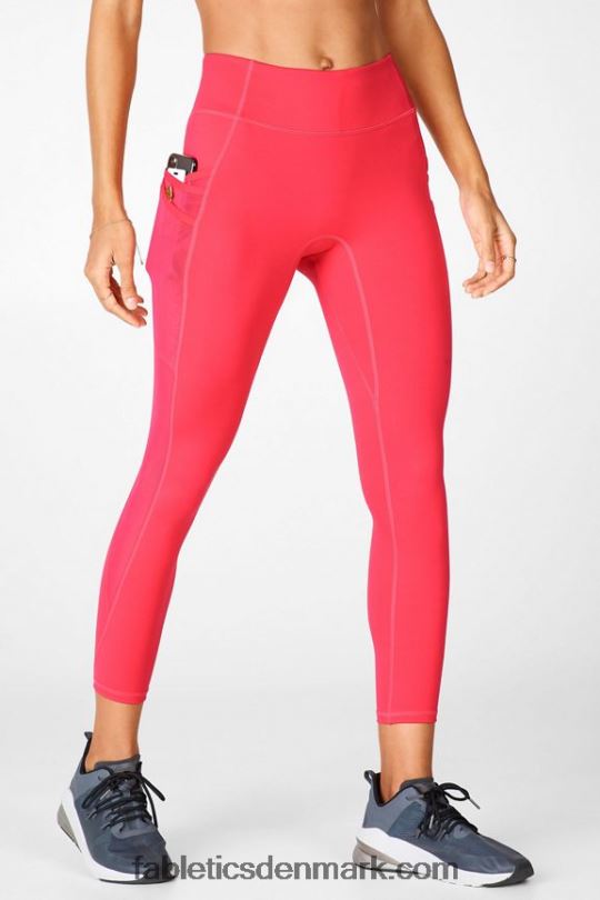 Fabletics Kvinder trinity motion365 mellemhøj 7/8 legging PNX2T1046 læbestift rød