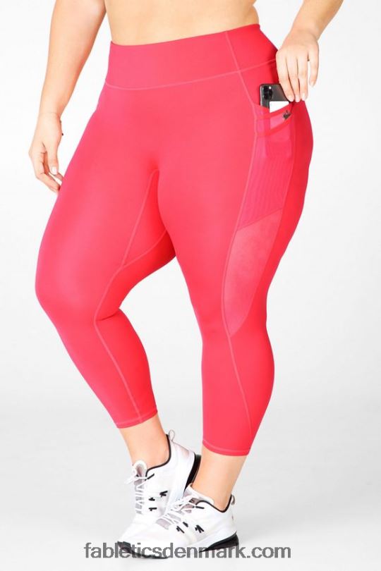 Fabletics Kvinder trinity motion365 mellemhøj 7/8 legging PNX2T1047 læbestift rød