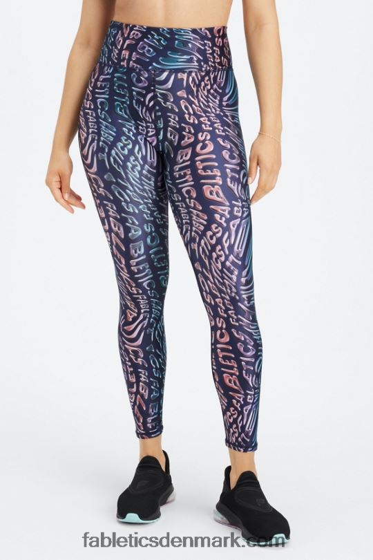 Fabletics Kvinder ultra højtaljet shine 7/8 legging PNX2T1078 sindet smelter