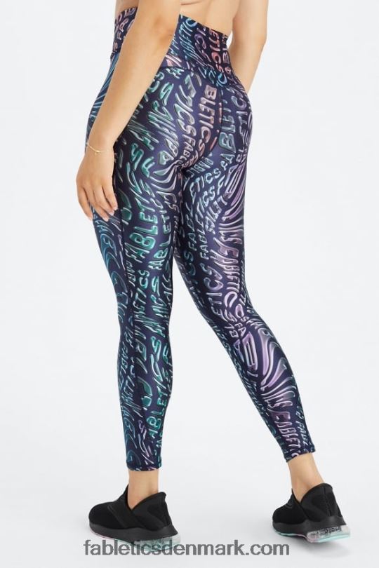 Fabletics Kvinder ultra højtaljet shine 7/8 legging PNX2T1078 sindet smelter