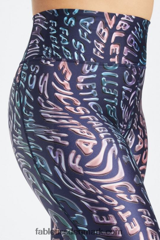 Fabletics Kvinder ultra højtaljet shine 7/8 legging PNX2T1078 sindet smelter