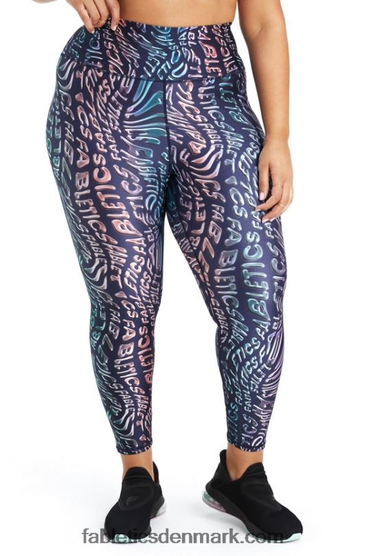 Fabletics Kvinder ultra højtaljet shine 7/8 legging PNX2T1079 sindet smelter