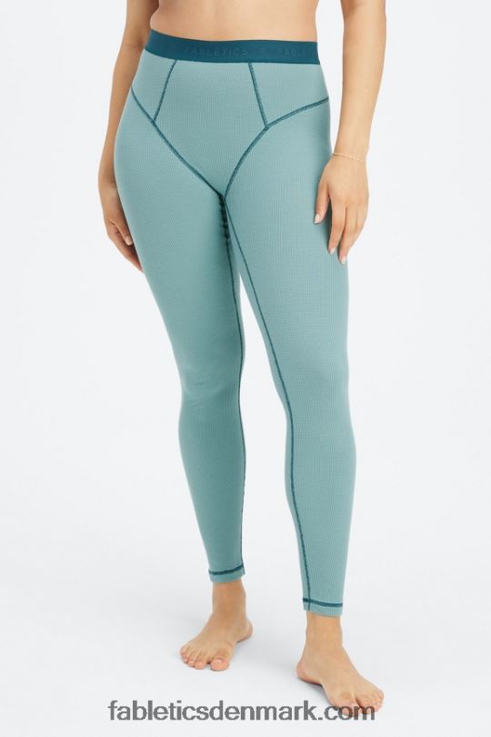 Fabletics Kvinder vaffel legging PNX2T1082 arktisk bølge/midnatsbølge