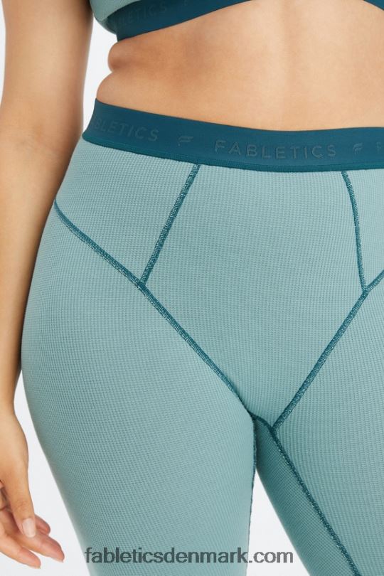 Fabletics Kvinder vaffel legging PNX2T1082 arktisk bølge/midnatsbølge