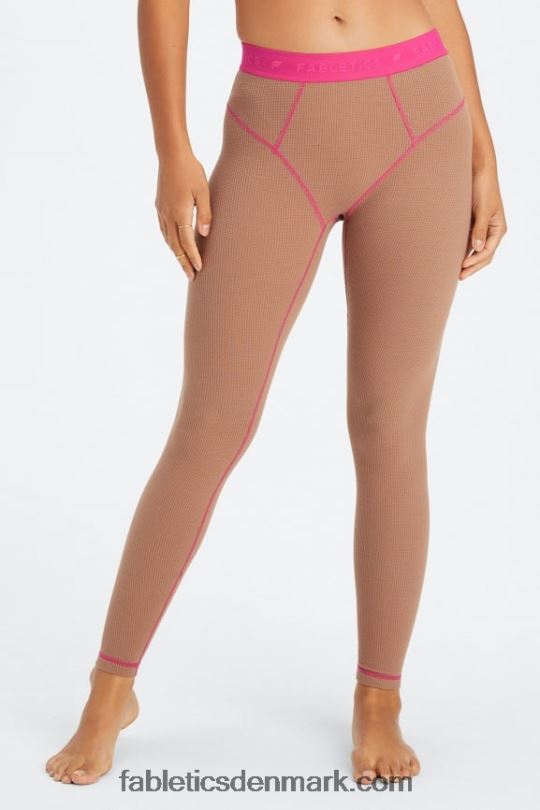 Fabletics Kvinder vaffel legging PNX2T1084 bamse/fuchsia