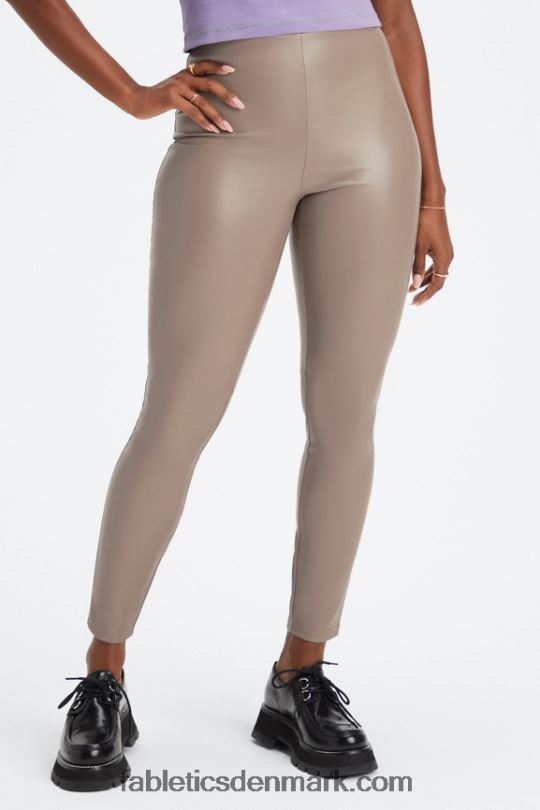 Fabletics Kvinder vegansk læder pull on legging PNX2T1062 pilebark