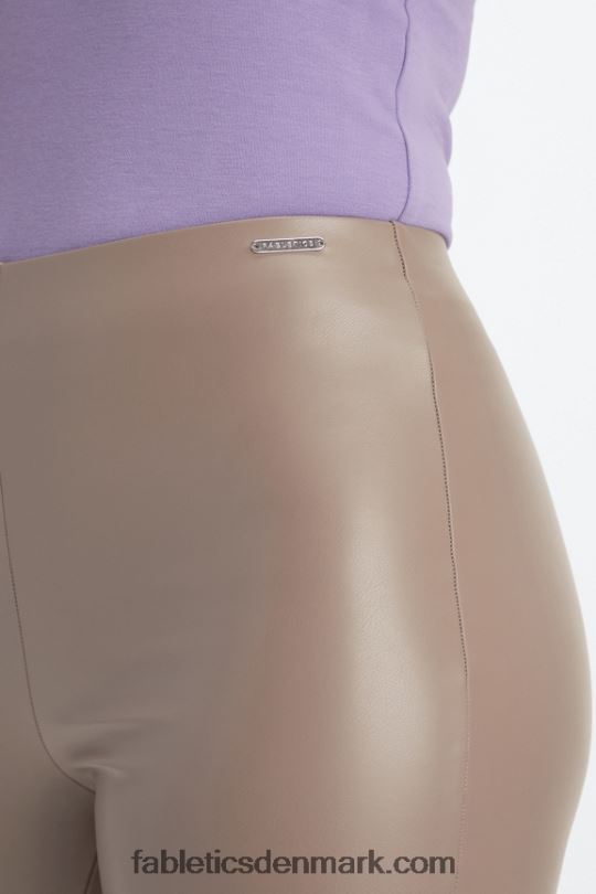 Fabletics Kvinder vegansk læder pull on legging PNX2T1062 pilebark