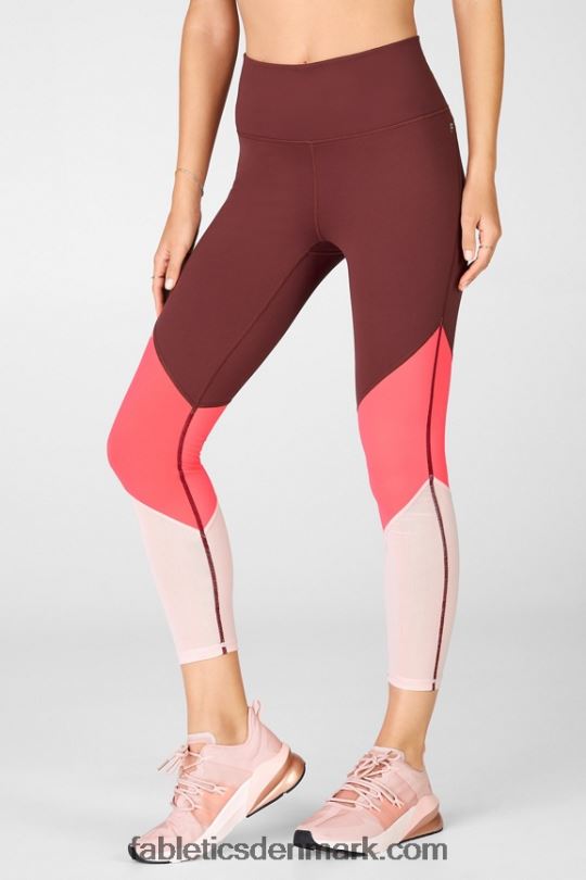 Fabletics Kvinder zone højtaljet 7/8 PNX2T1051 rust/ørkenrose/perle pink