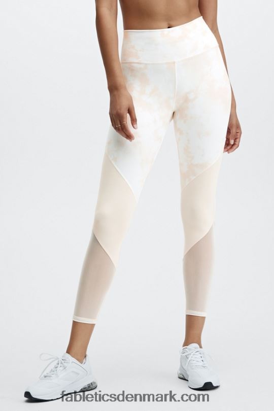 Fabletics Kvinder zone højtaljet 7/8 PNX2T1052 honningmælk magma/hvid