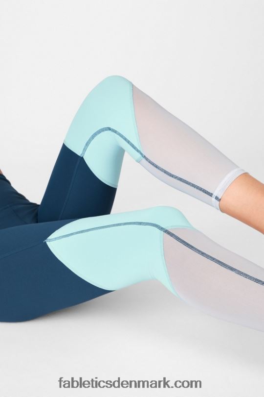 Fabletics Kvinder zone højtaljet 7/8 PNX2T1054 blå nova/grå sten