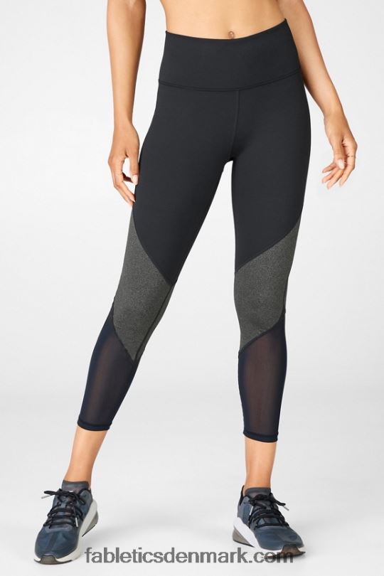 Fabletics Kvinder zone højtaljet 7/8 PNX2T1057 sort/kul