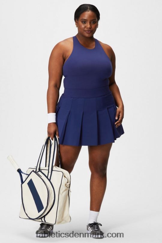 Fabletics Kvinder plisseret nederdel med indbygget kort PNX2T624 blomme perfekt/violette