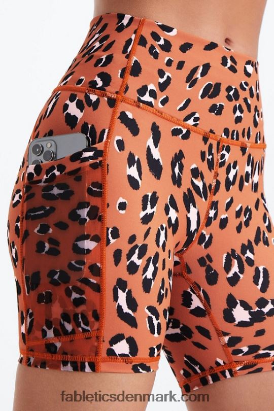 Fabletics Kvinder On-the-go powerhold højtaljet 6\'\' kort 6 PNX2T255 stenbrud grå/hvid