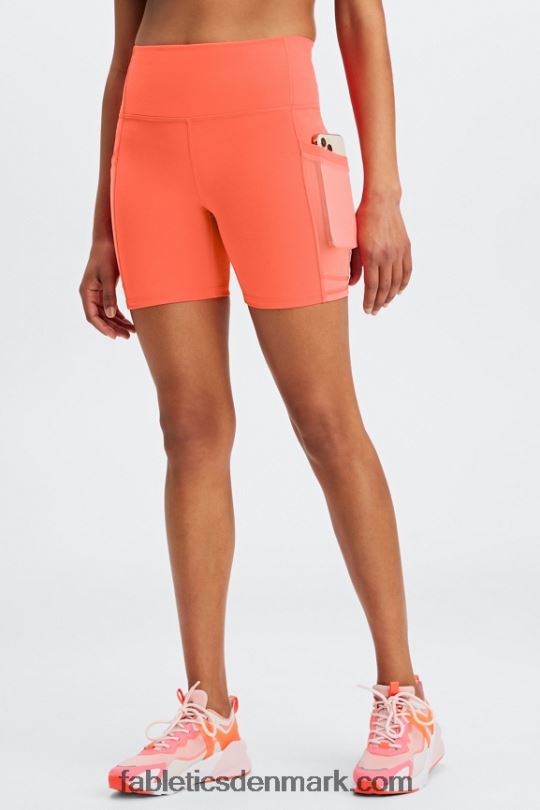 Fabletics Kvinder On-the-go powerhold højtaljet 6\'\' kort 6 PNX2T256 elektrisk violet/himmellilla