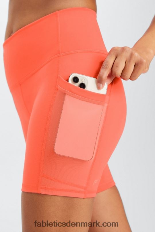 Fabletics Kvinder On-the-go powerhold højtaljet 6\'\' kort 6 PNX2T256 elektrisk violet/himmellilla