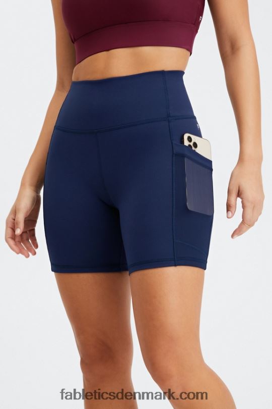 Fabletics Kvinder On-the-go powerhold højtaljet 6\'\' kort 7 PNX2T260 terra/pool/koral dis