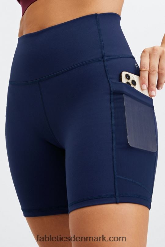 Fabletics Kvinder On-the-go powerhold højtaljet 6\'\' kort 7 PNX2T260 terra/pool/koral dis