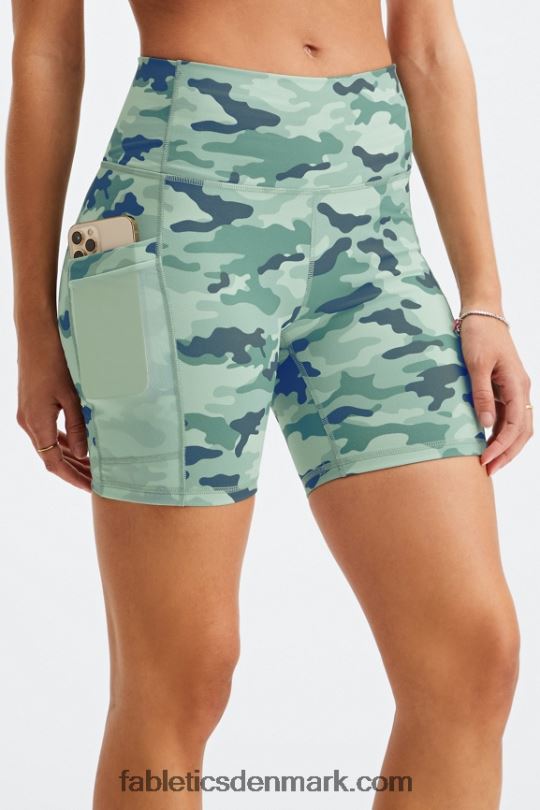 Fabletics Kvinder On-the-go powerhold højtaljet 6\'\' kort 7 PNX2T262 orkidé røg/hvid