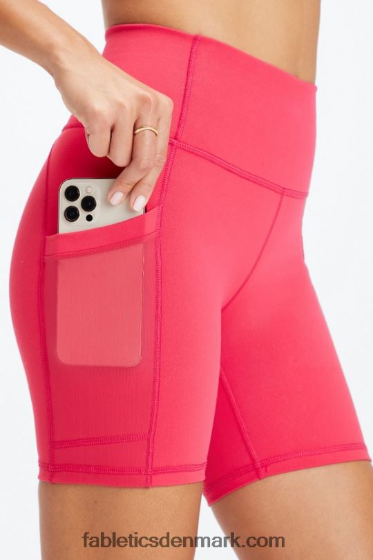 Fabletics Kvinder On-the-go powerhold højtaljet 6\'\' kort 8 PNX2T263 rosenler/tropisk vand