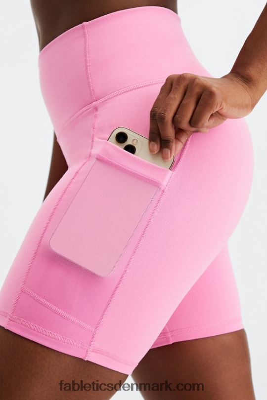 Fabletics Kvinder On-the-go powerhold højtaljet 6\'\' kort 8 PNX2T265 røg/opal