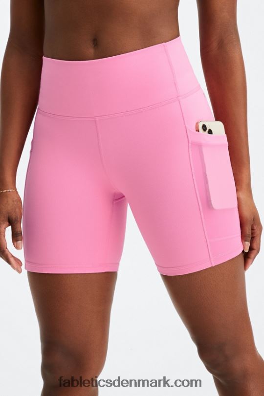 Fabletics Kvinder On-the-go powerhold højtaljet 6\'\' kort 8 PNX2T265 røg/opal