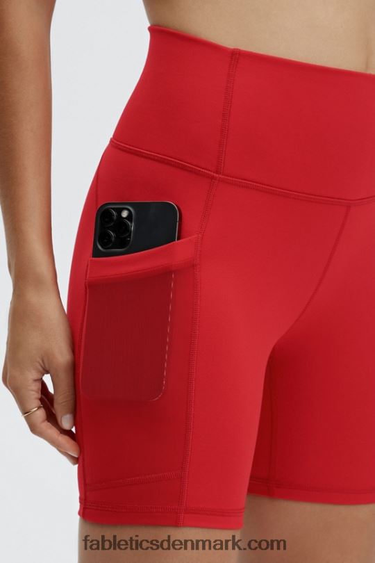 Fabletics Kvinder On-the-go powerhold højtaljet 6\'\' kort 8 PNX2T266 koralleopard/lyserød smørcreme/sukkerlime