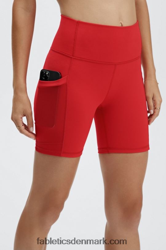 Fabletics Kvinder On-the-go powerhold højtaljet 6\'\' kort 8 PNX2T266 koralleopard/lyserød smørcreme/sukkerlime