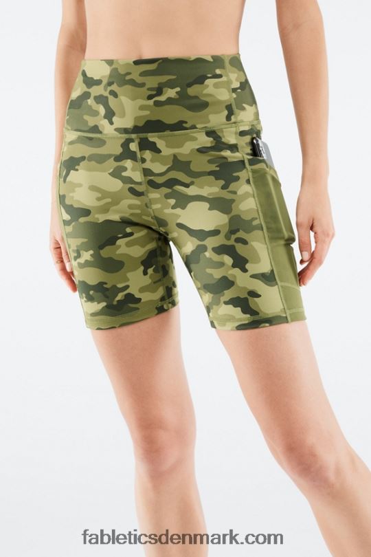 Fabletics Kvinder On-the-go powerhold højtaljet 6\'\' kort 8 PNX2T267 stormsky/ombre hele dagen