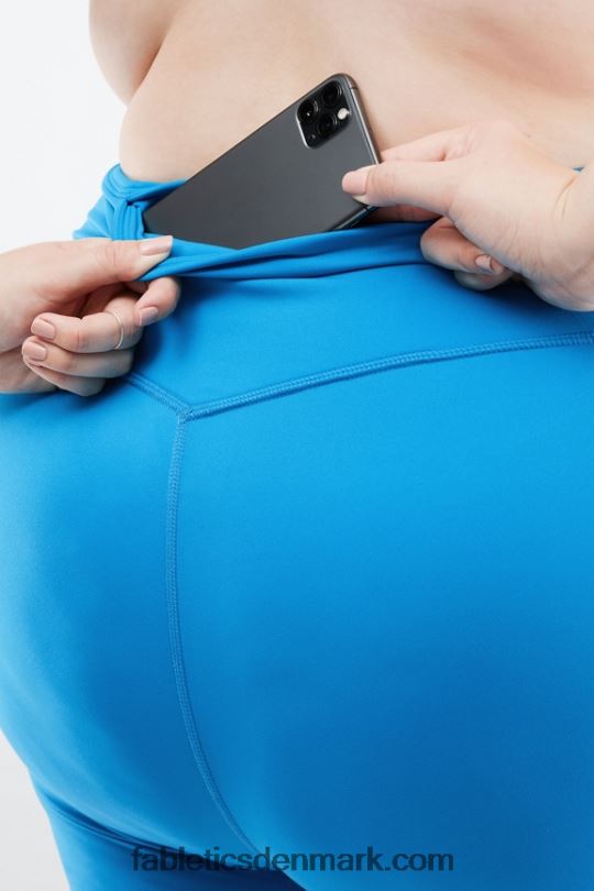 Fabletics Kvinder anywhere motion365 højtaljet 6\'\' kort PNX2T474 sort/klassisk hvid logo