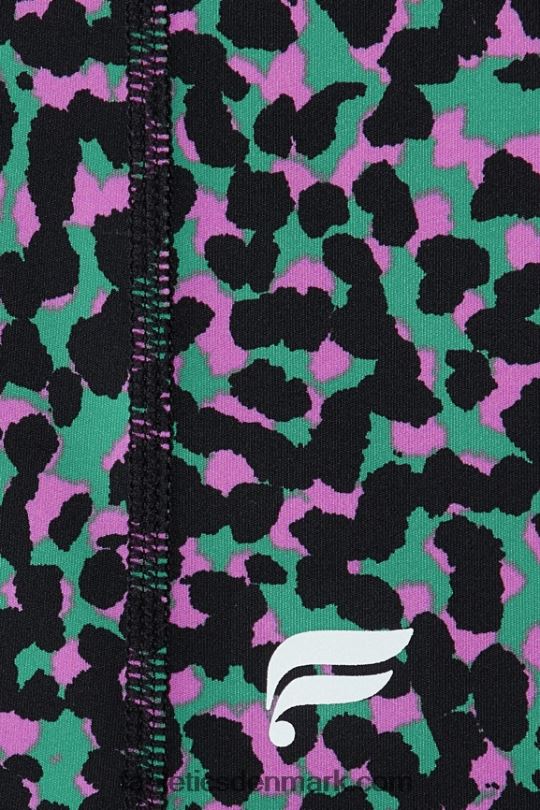 Fabletics Kvinder anywhere motion365+ højtaljet 6\'\' kort PNX2T617 bølget gepard/lime sorbet