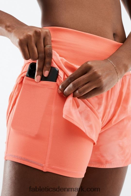 Fabletics Kvinder austyn løbe kort PNX2T570 koral dis statisk/reflekterende sølv